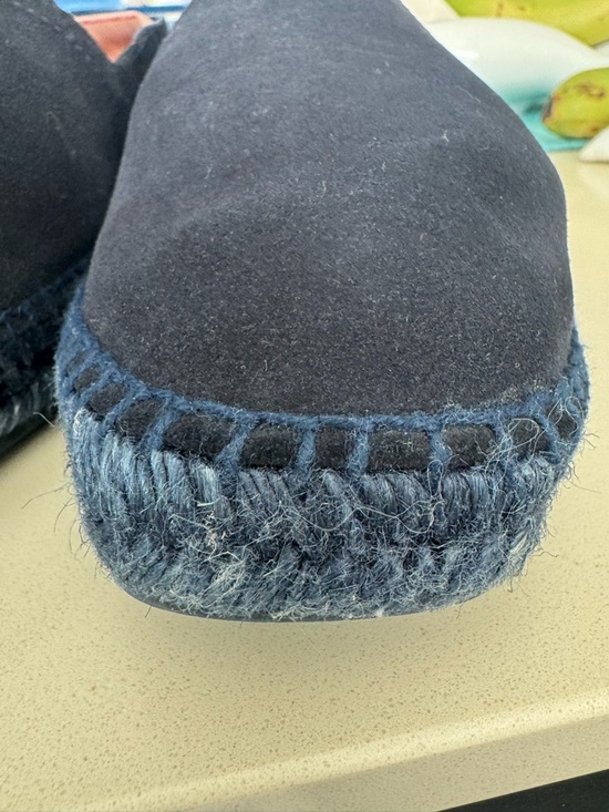 Tom Ford Navy Blue Suede Slip-On Espadrilles main image 7